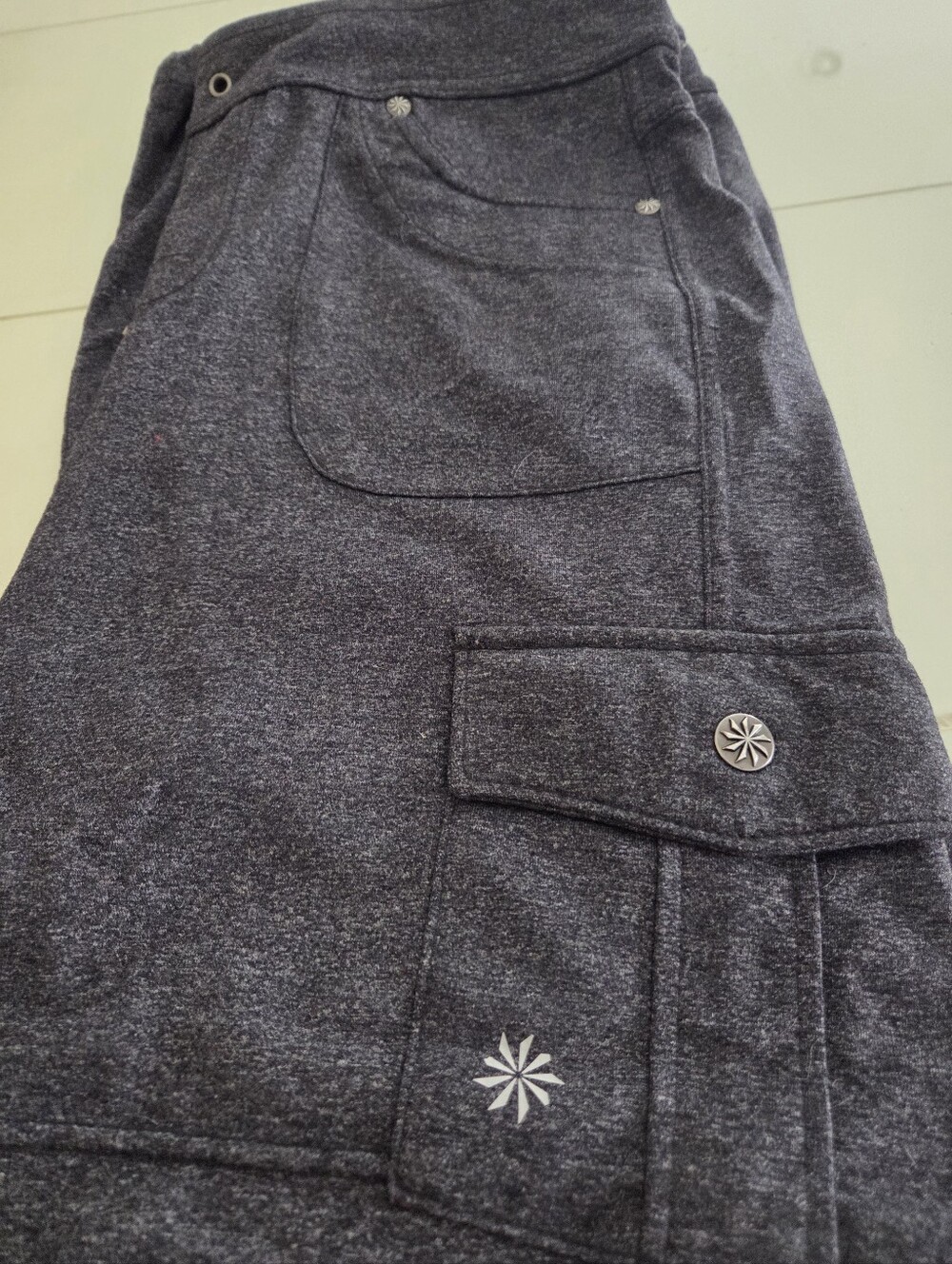 Athleta Dark Gray Cargo Yoga Pants, S